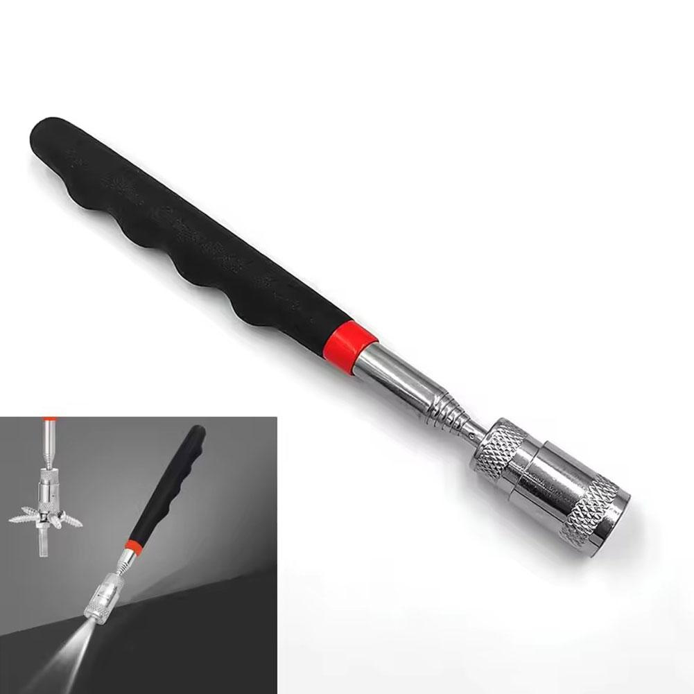 Fishing Rod Travel - Bolígrafo Magnético Telescópico con Luz LED,