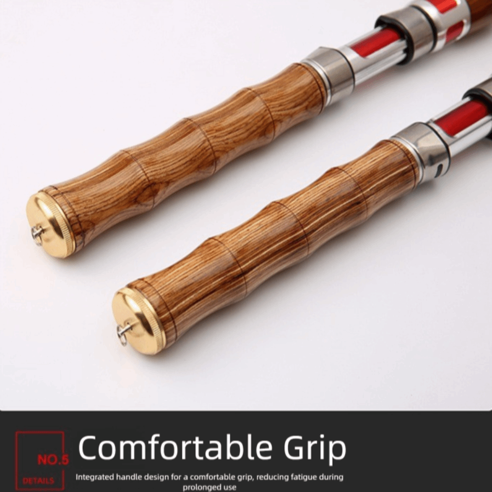 Caña de pescar giratoria de 4  - Fishing Rod Carbon Fiber reseña y precio