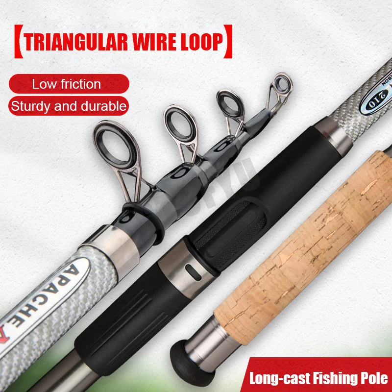 Cañas de pescar telescópicas d - Fishing Rod Surf reseña y precio