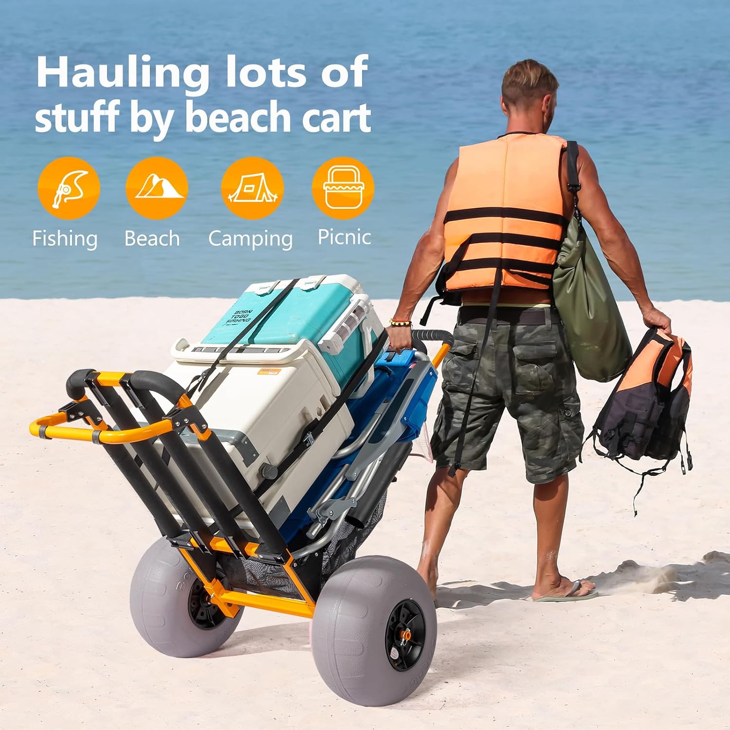 Carrito de Pesca para Playa Bo - Fishing Rod Holder reseña y precio