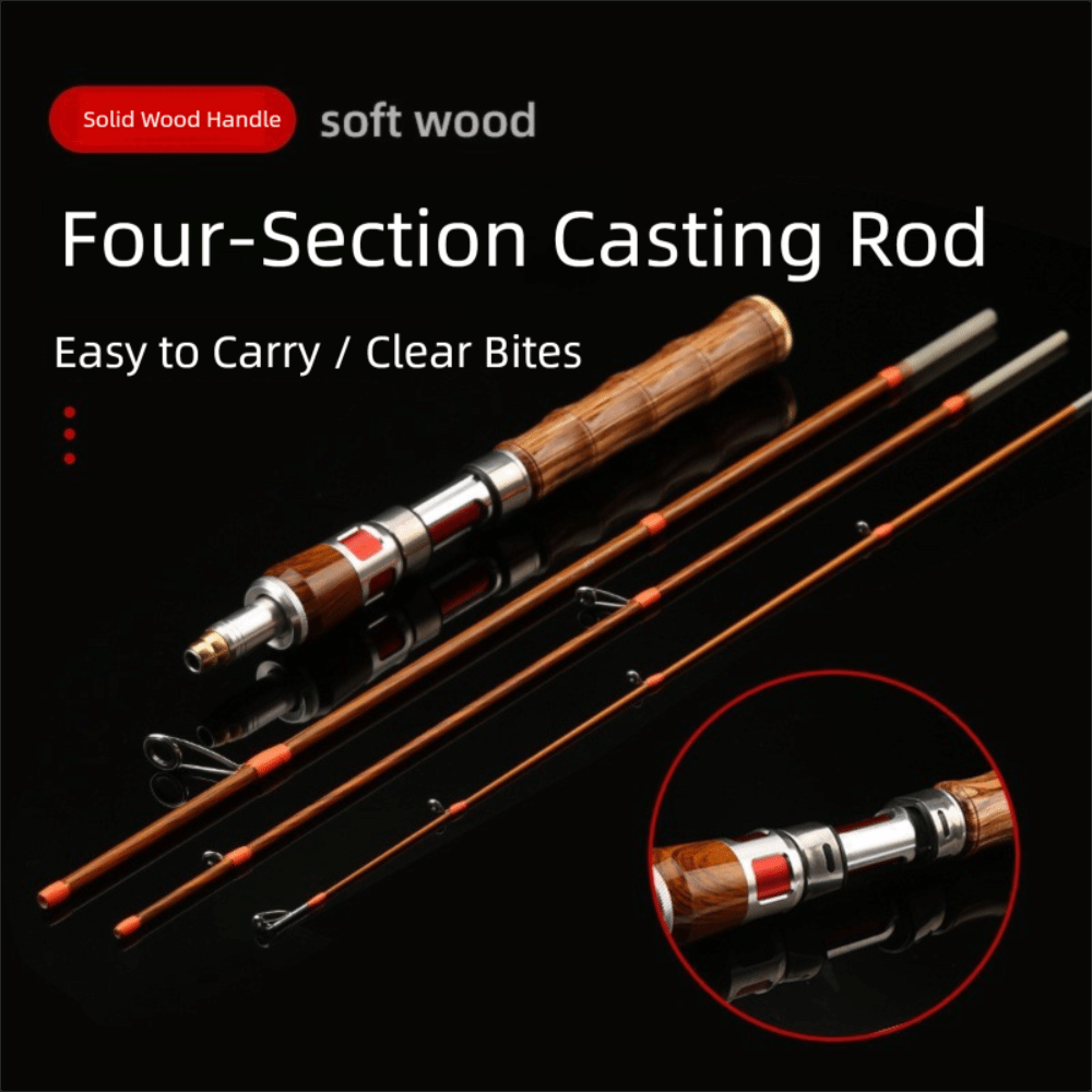 2025 4 secciones caña de pesca - Fishing Rod Carbon Fiber reseña y precio