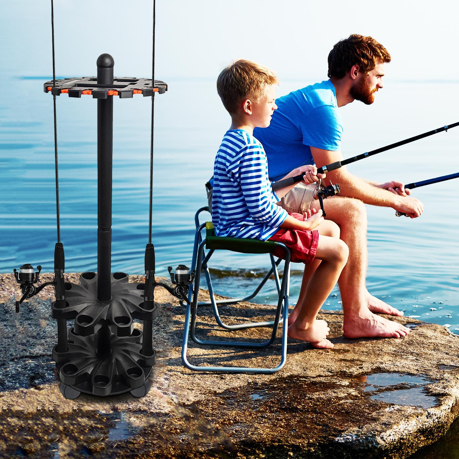 Soporte Vertical para Cañas de - Fishing Rod Travel reseña y precio