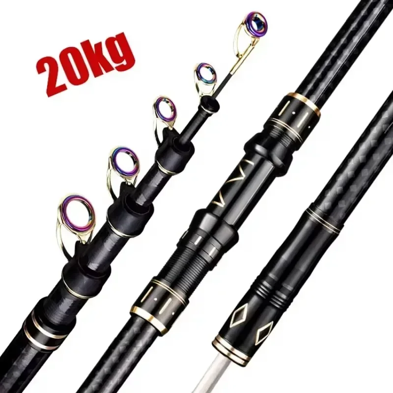 Caña de pescar telescópica de  - Fishing Rod Surf reseña y precio