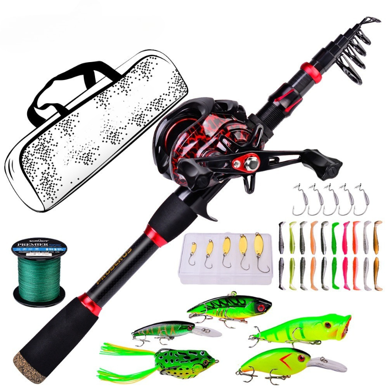 Combo de Caña y Carrete de Pes - Fishing Rod Carbon Fiber reseña y precio