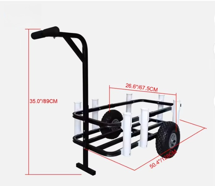 Carrito Plegable para Playa y  - Fishing Rod Boat reseña y precio