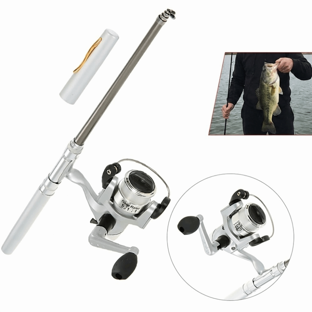 Caña de Pescar Telescópica Por - Fishing Rod Fly reseña y precio