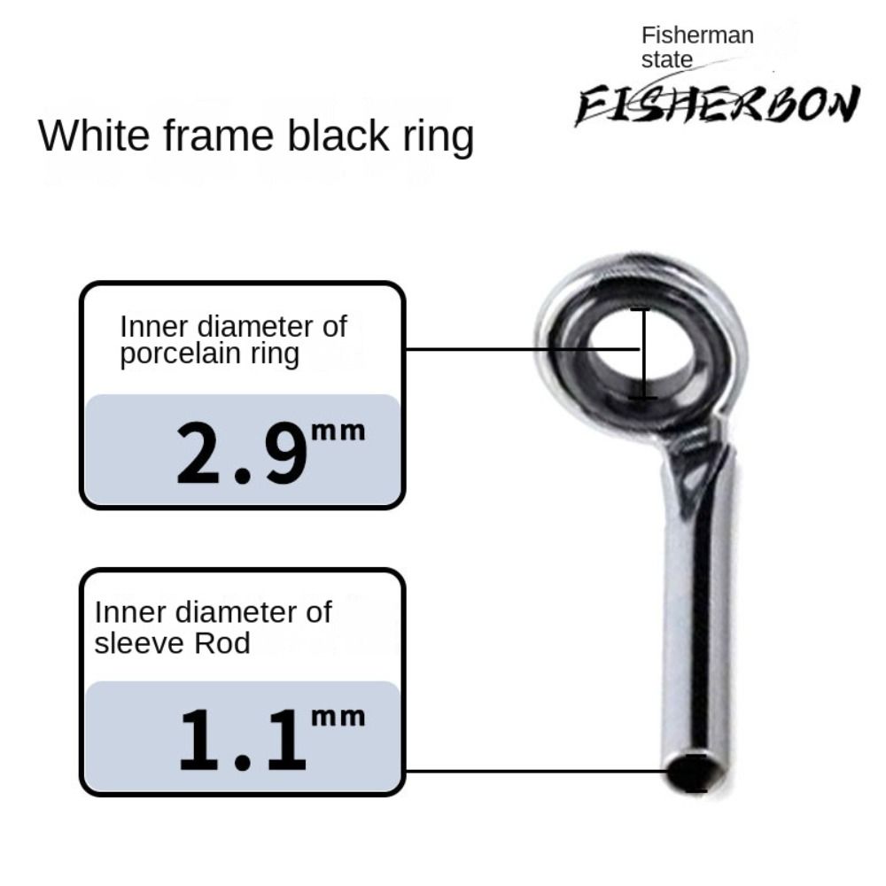 Nuevo Anillo redondo guía de c - Fishing Rod Guide Replacement reseña y precio