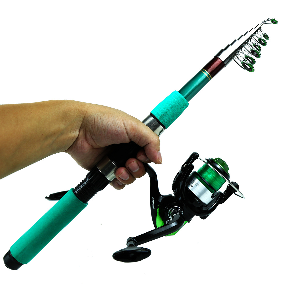 Caña de Pescar Telescópica Por - Fishing Rod Spinning reseña y precio